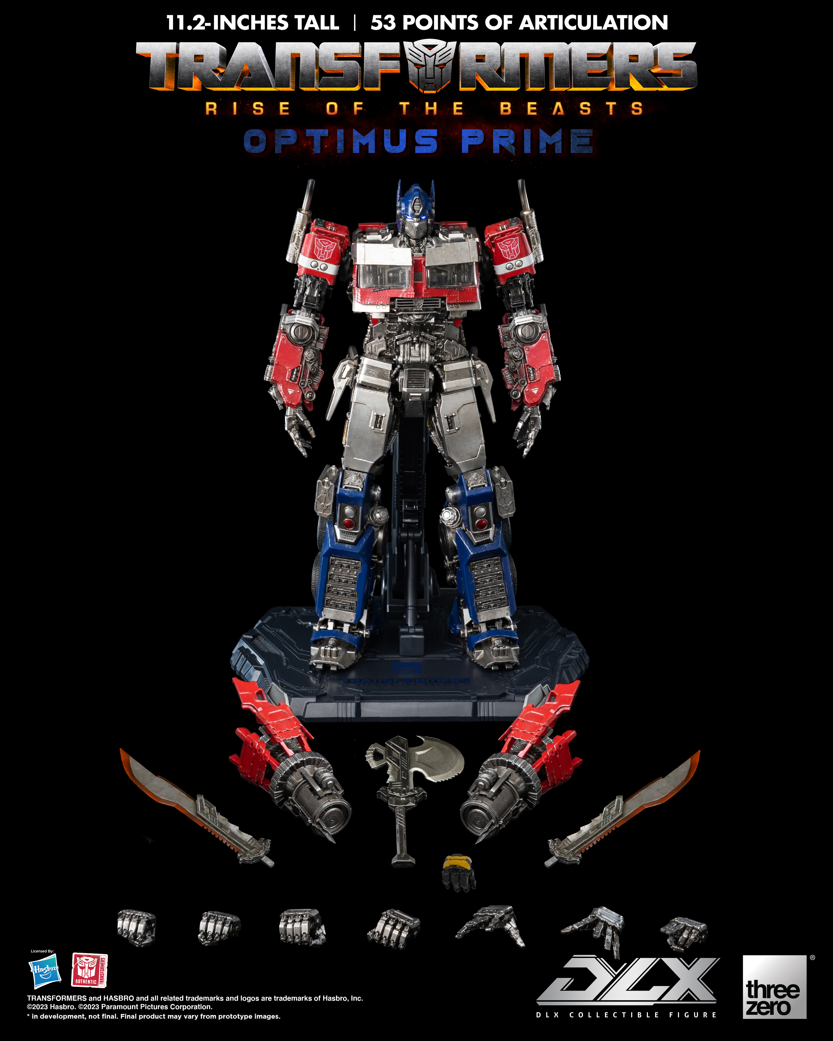 オプティマス　プライム　dlx three zero Threezero Transformers: Rise of the Beasts - DLX Optimus Prime