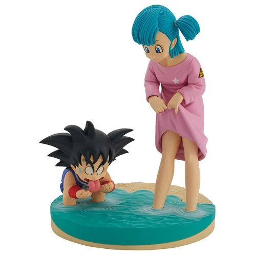 Dragon Ball Son Goku and Bulma Dragon History Revible Moment Ichibansho Statue