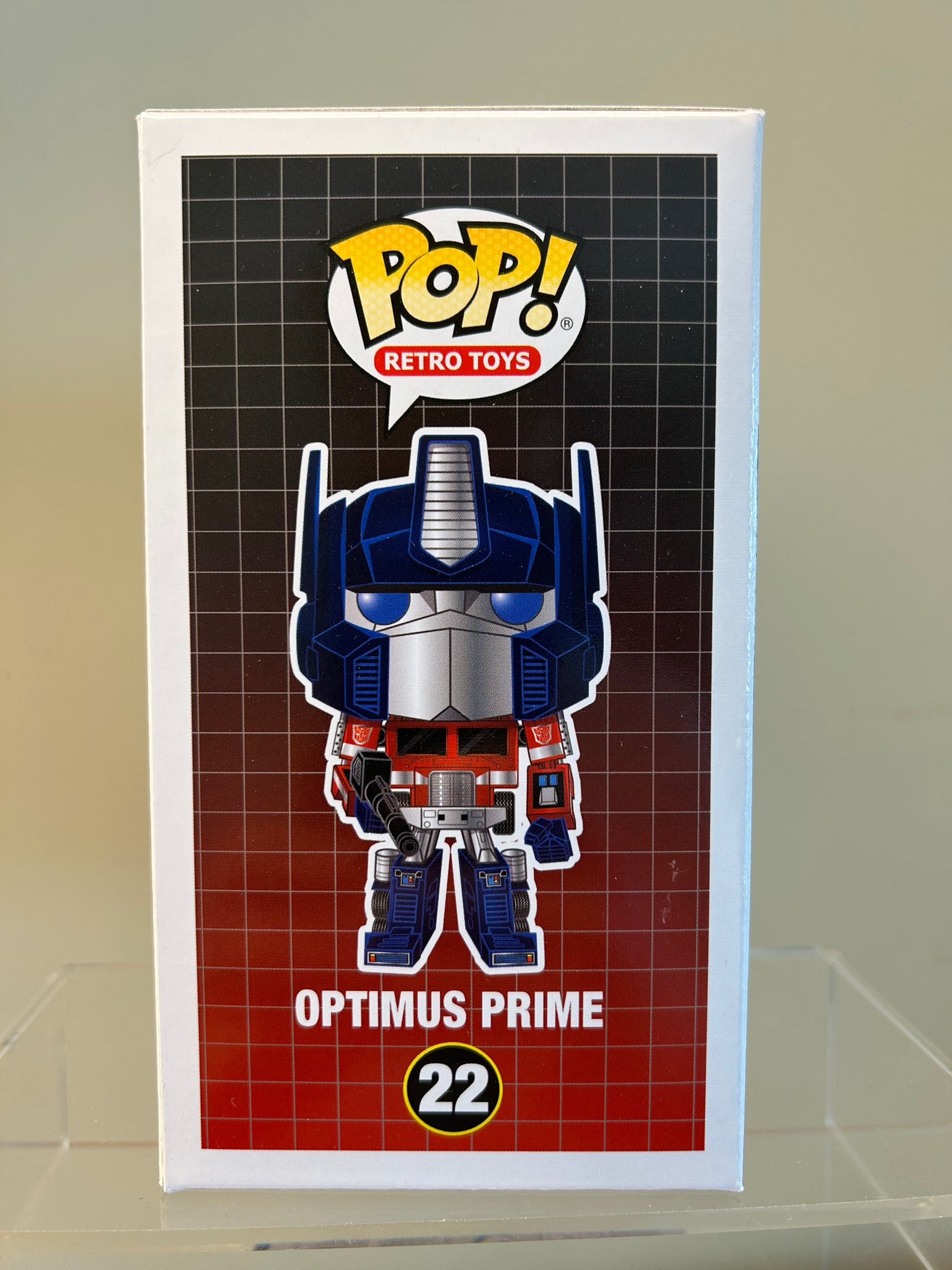 Funko Pop Retro Toys Transformers Optimus Prime Metalic Amazon Exclusive