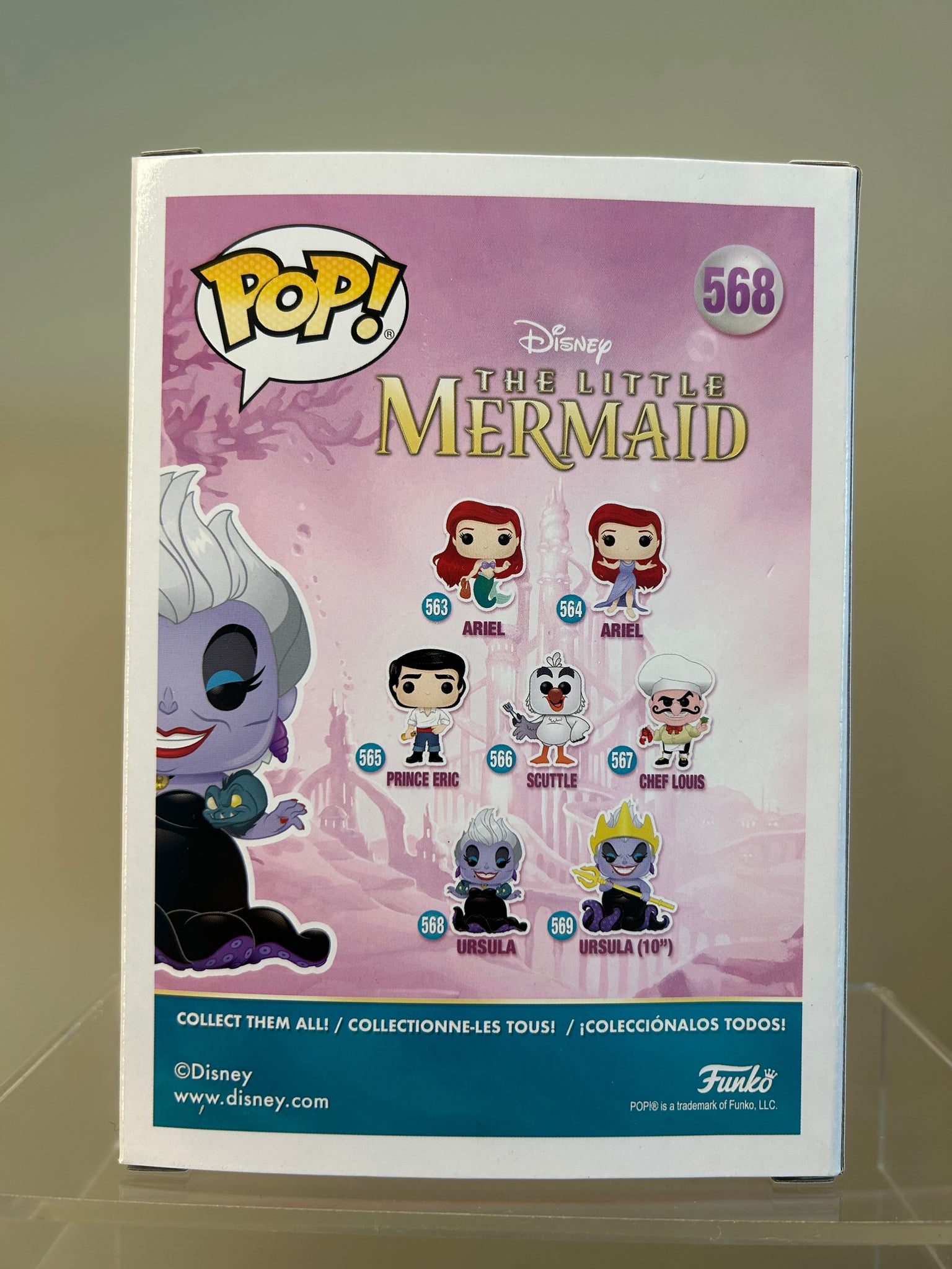 Funko Pop Disney Mermaid Ursula w Eels Metallic D23 Exclusive