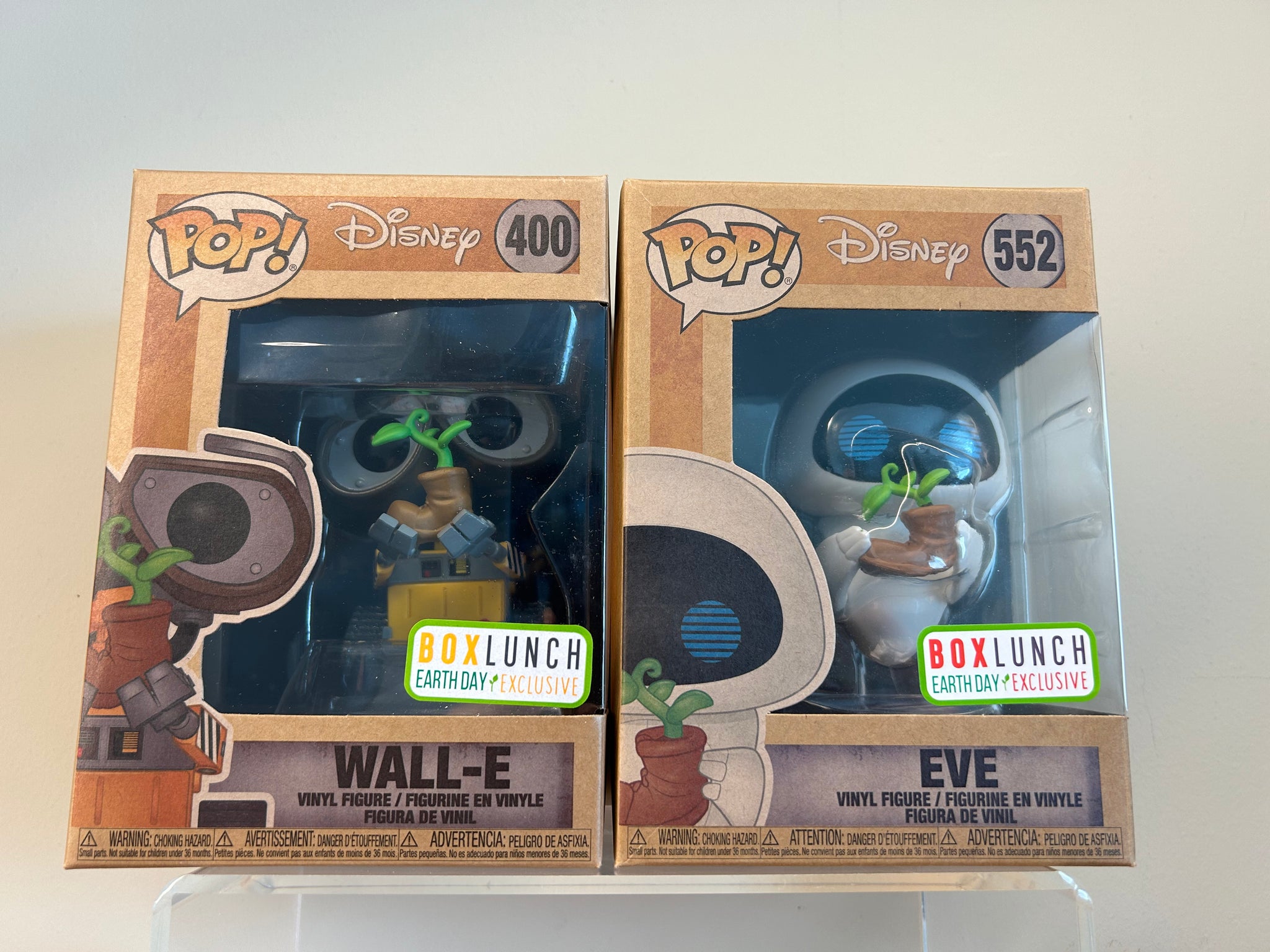 Funko Pop Disney Earth Day Wall E Eve Box Lunch Exclusive