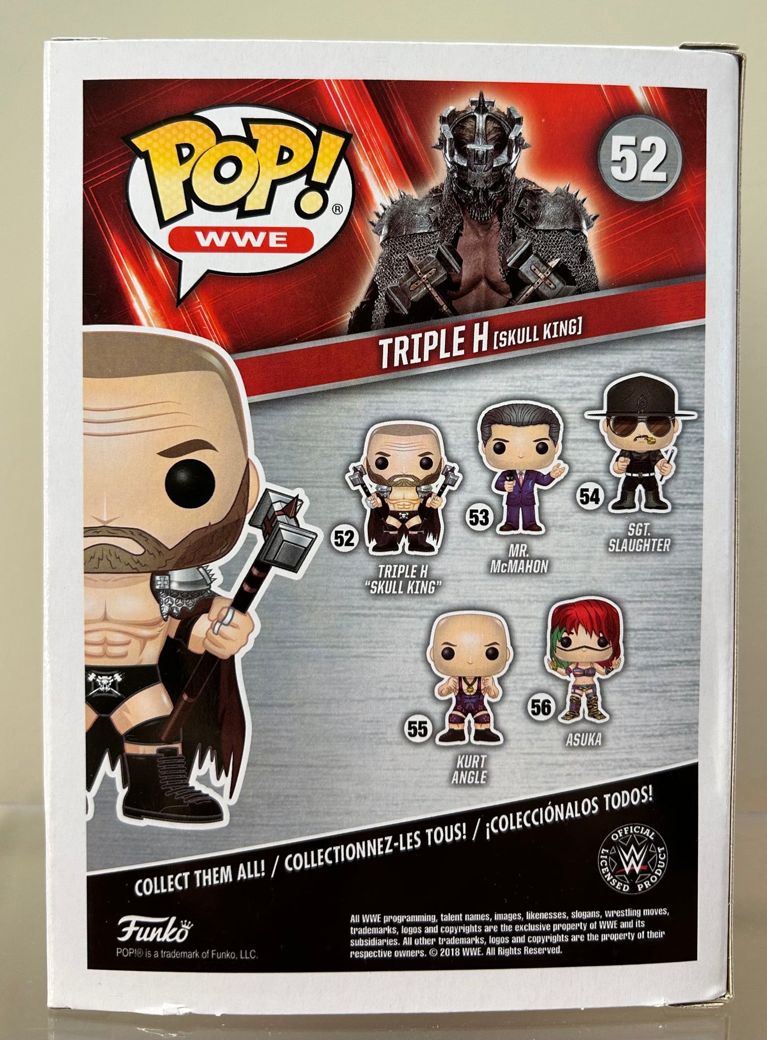 Funko Pop WWE Triple H Skull King Chase Hunter Hearst Helmsley