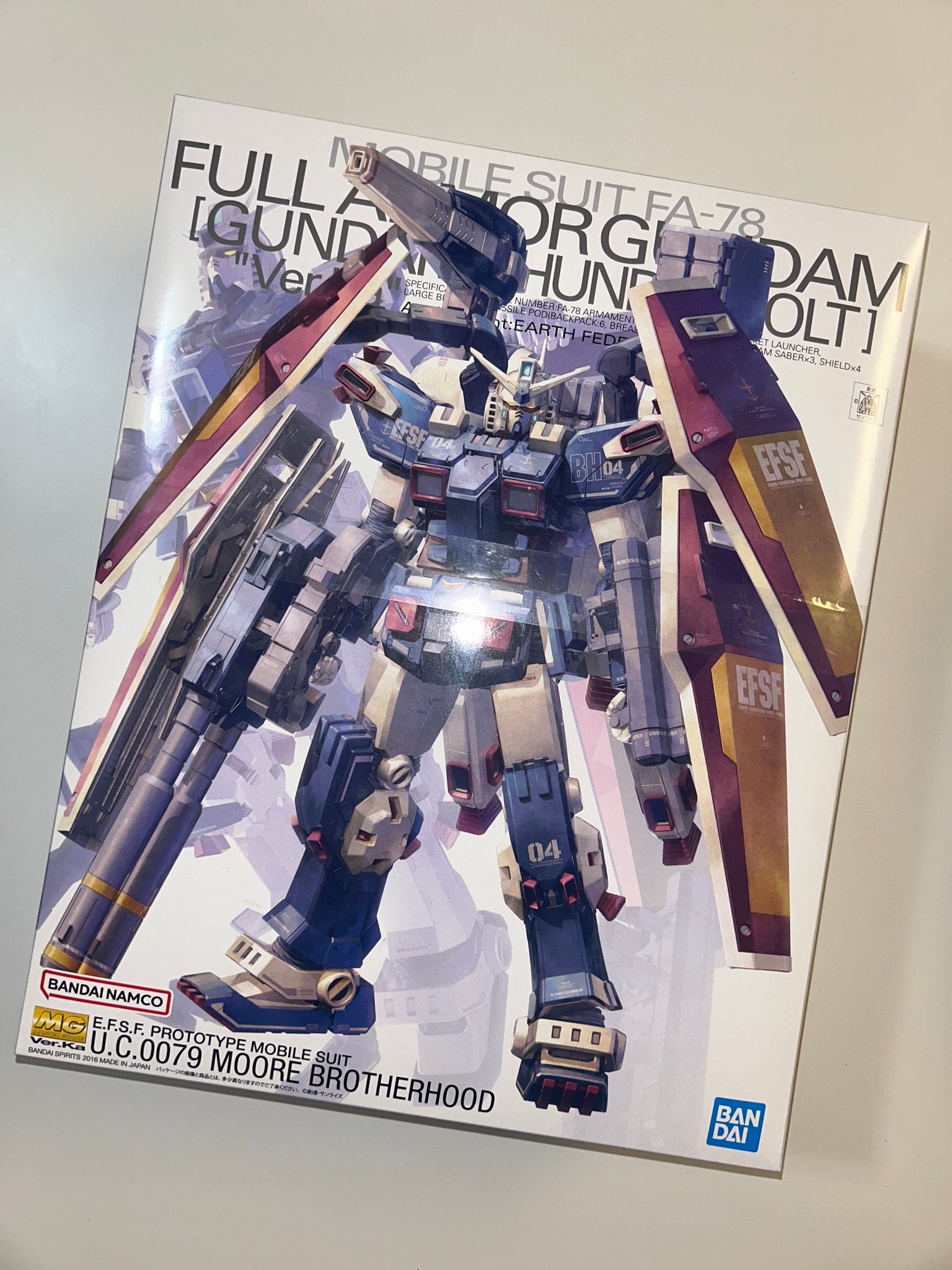 Gundam Master Grade MG 1/100 Thunderbolt Full Armour Ver. Ka