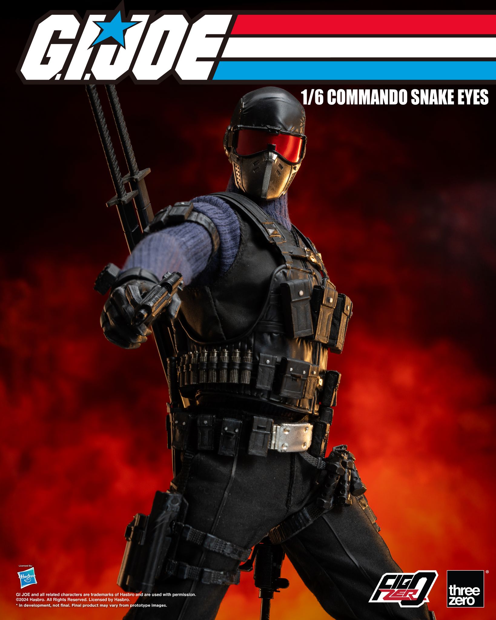 [PRE-ORDER] Three Zero G.I. Joe - FigZero 1/6 Commando Snake Eyes