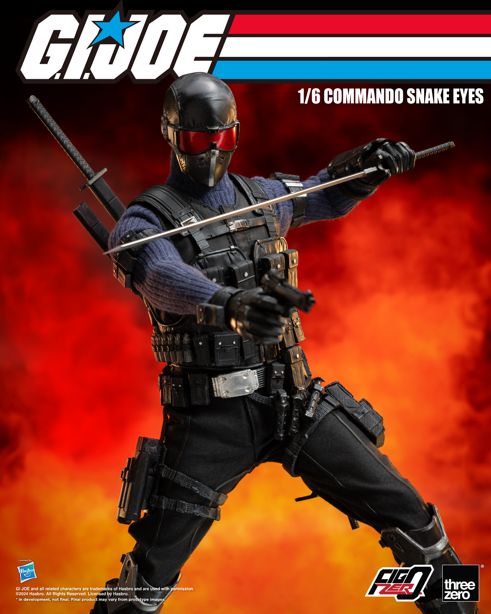 [PRE-ORDER] Three Zero G.I. Joe - FigZero 1/6 Commando Snake Eyes