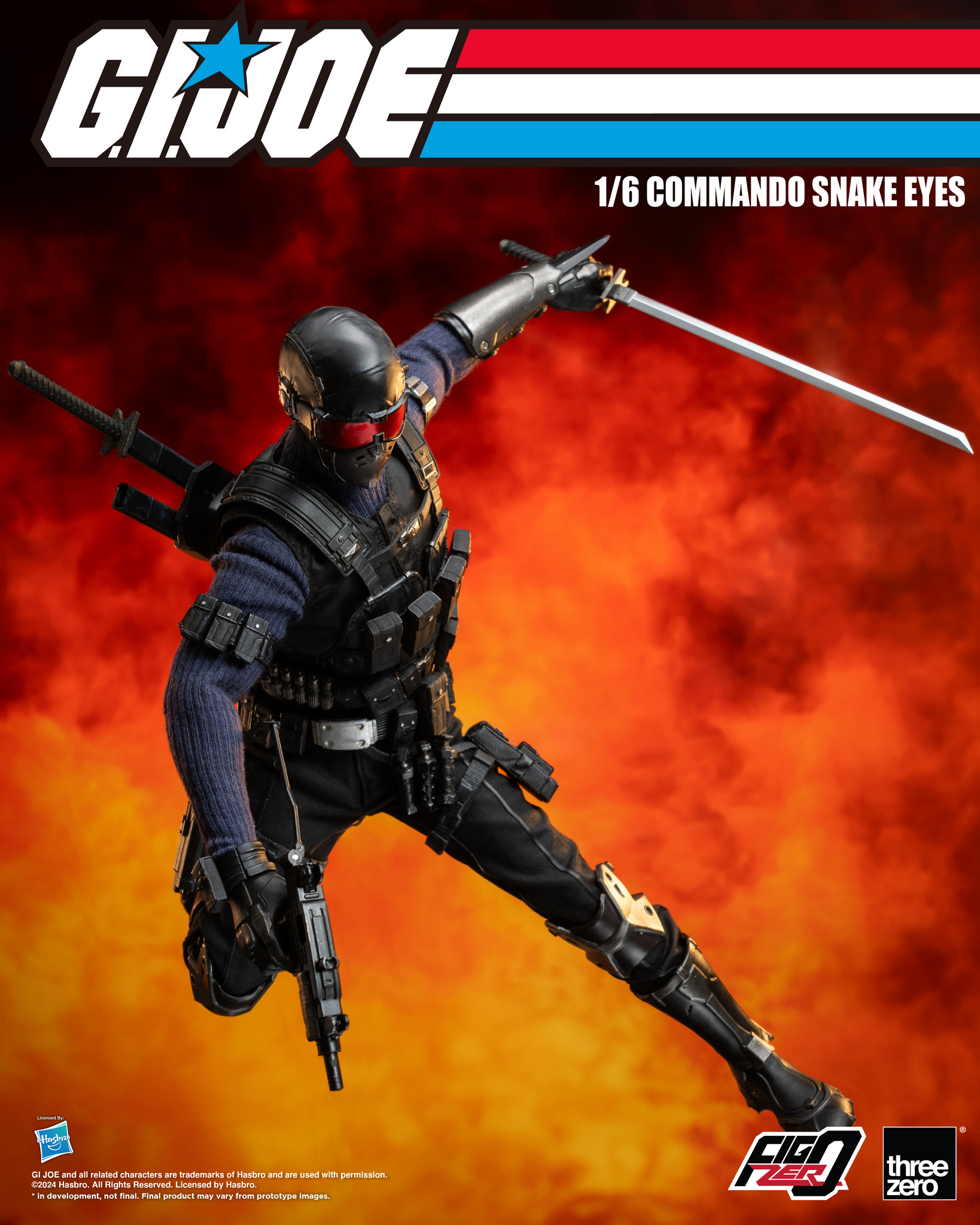 [PRE-ORDER] Three Zero G.I. Joe - FigZero 1/6 Commando Snake Eyes