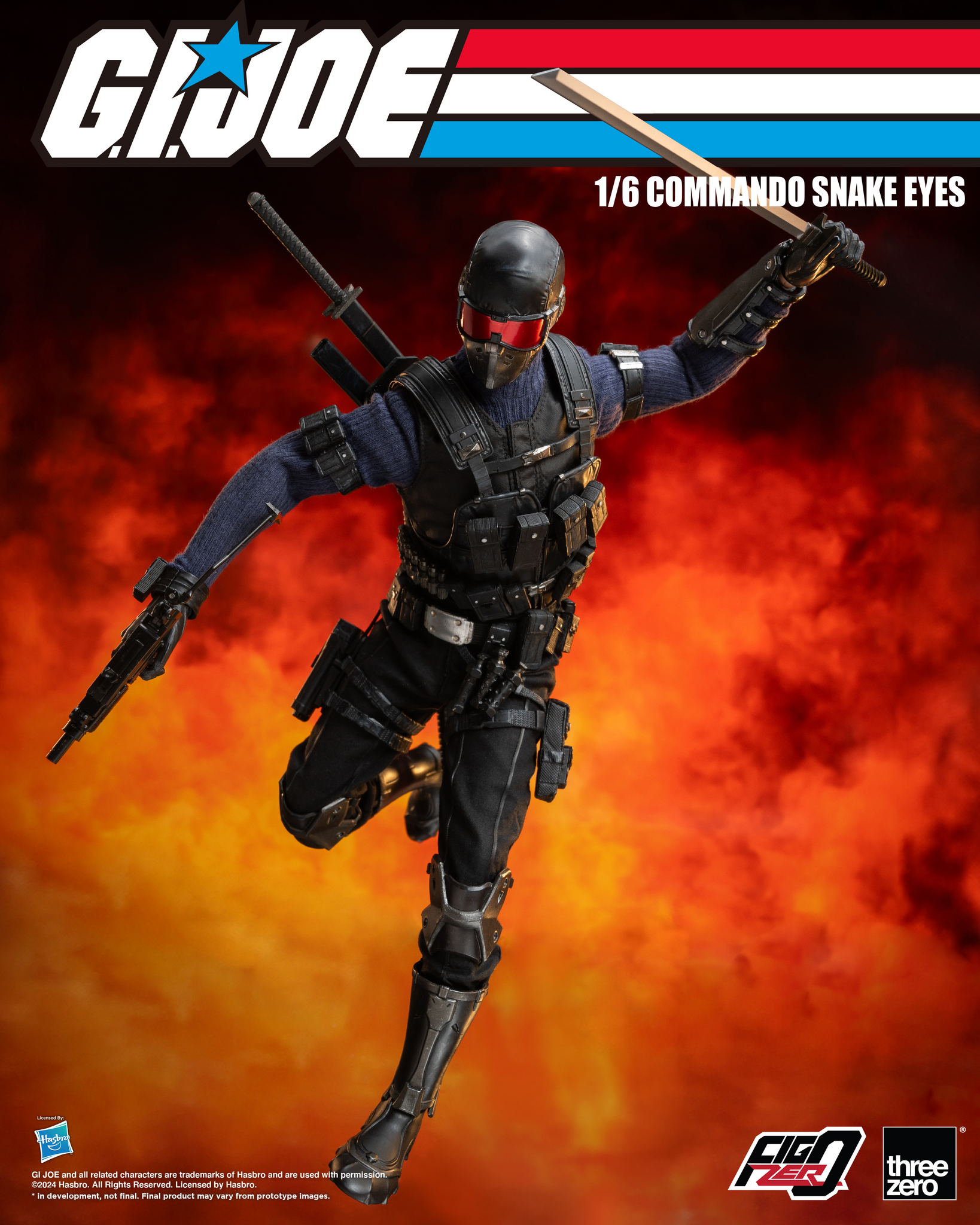 [PRE-ORDER] Three Zero G.I. Joe - FigZero 1/6 Commando Snake Eyes