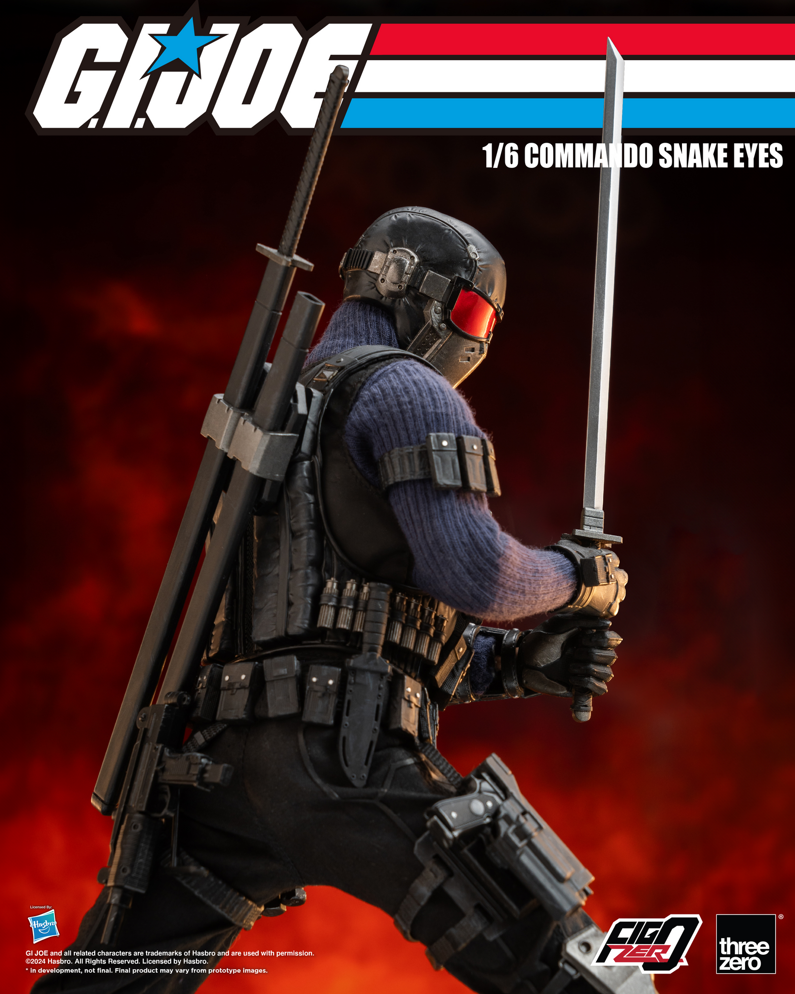 [PRE-ORDER] Three Zero G.I. Joe - FigZero 1/6 Commando Snake Eyes