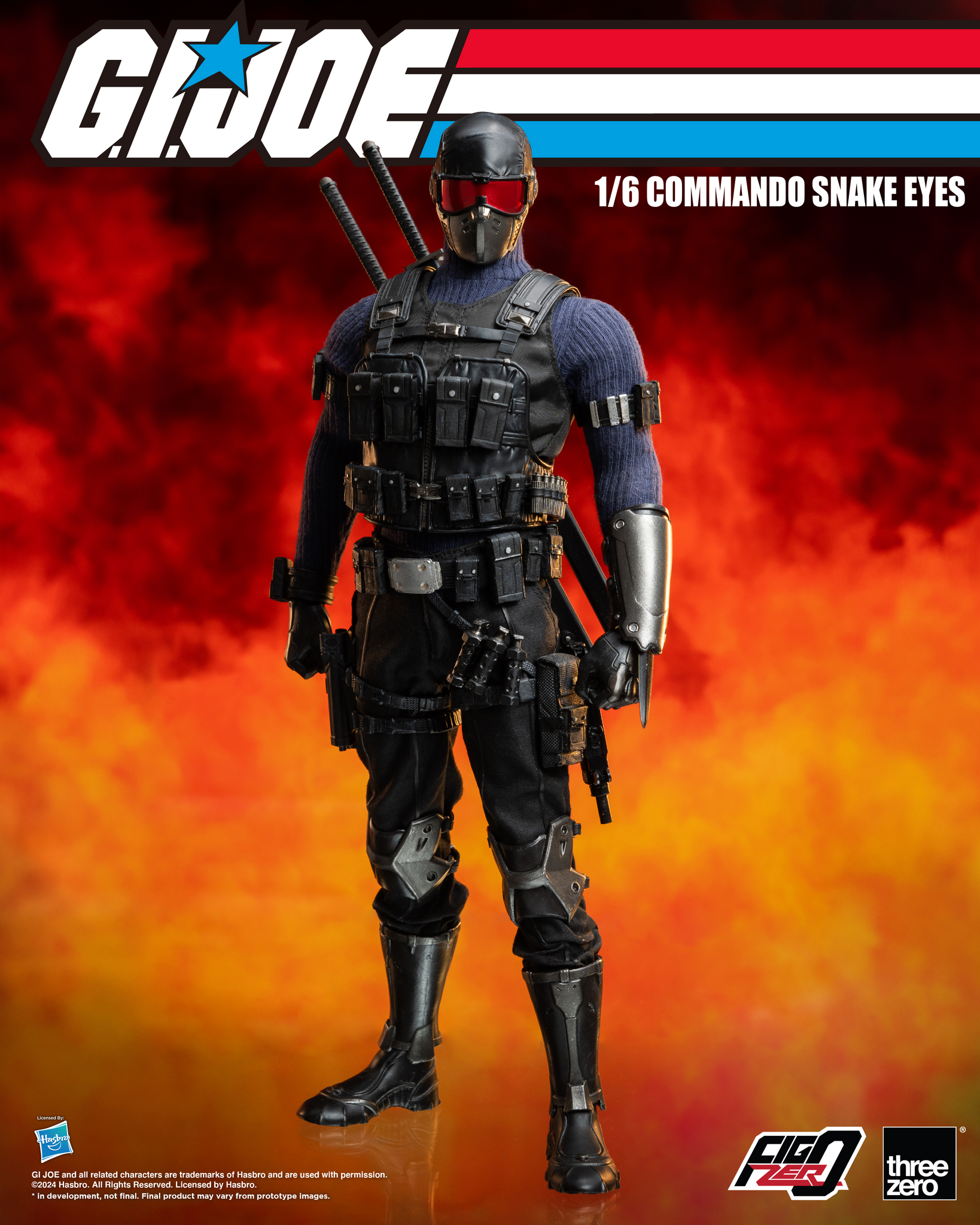 [PRE-ORDER] Three Zero G.I. Joe - FigZero 1/6 Commando Snake Eyes