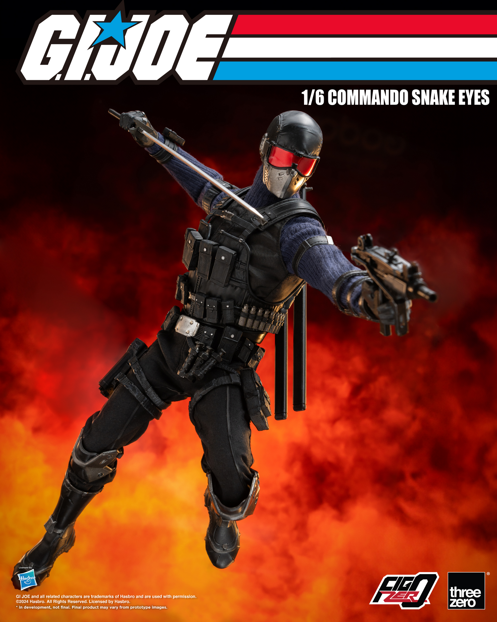 [PRE-ORDER] Three Zero G.I. Joe - FigZero 1/6 Commando Snake Eyes