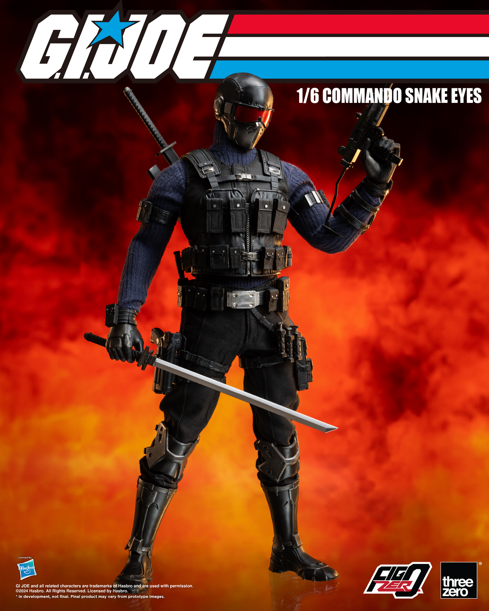 [PRE-ORDER] Three Zero G.I. Joe - FigZero 1/6 Commando Snake Eyes