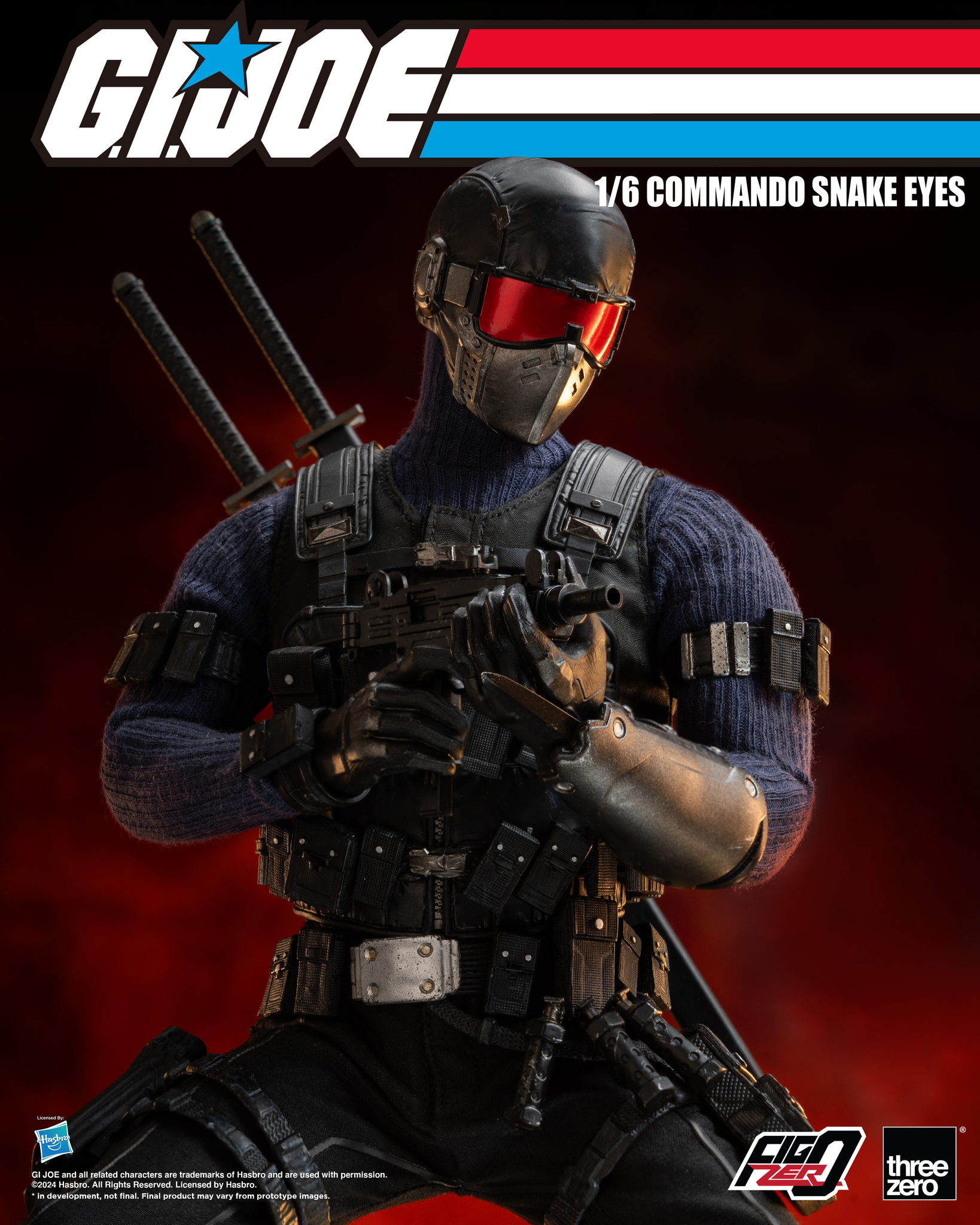 [PRE-ORDER] Three Zero G.I. Joe - FigZero 1/6 Commando Snake Eyes