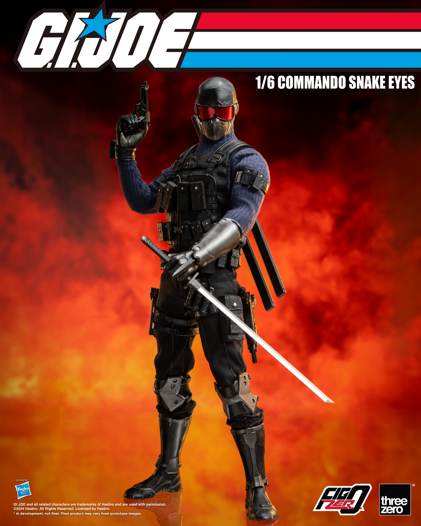 [PRE-ORDER] Three Zero G.I. Joe - FigZero 1/6 Commando Snake Eyes