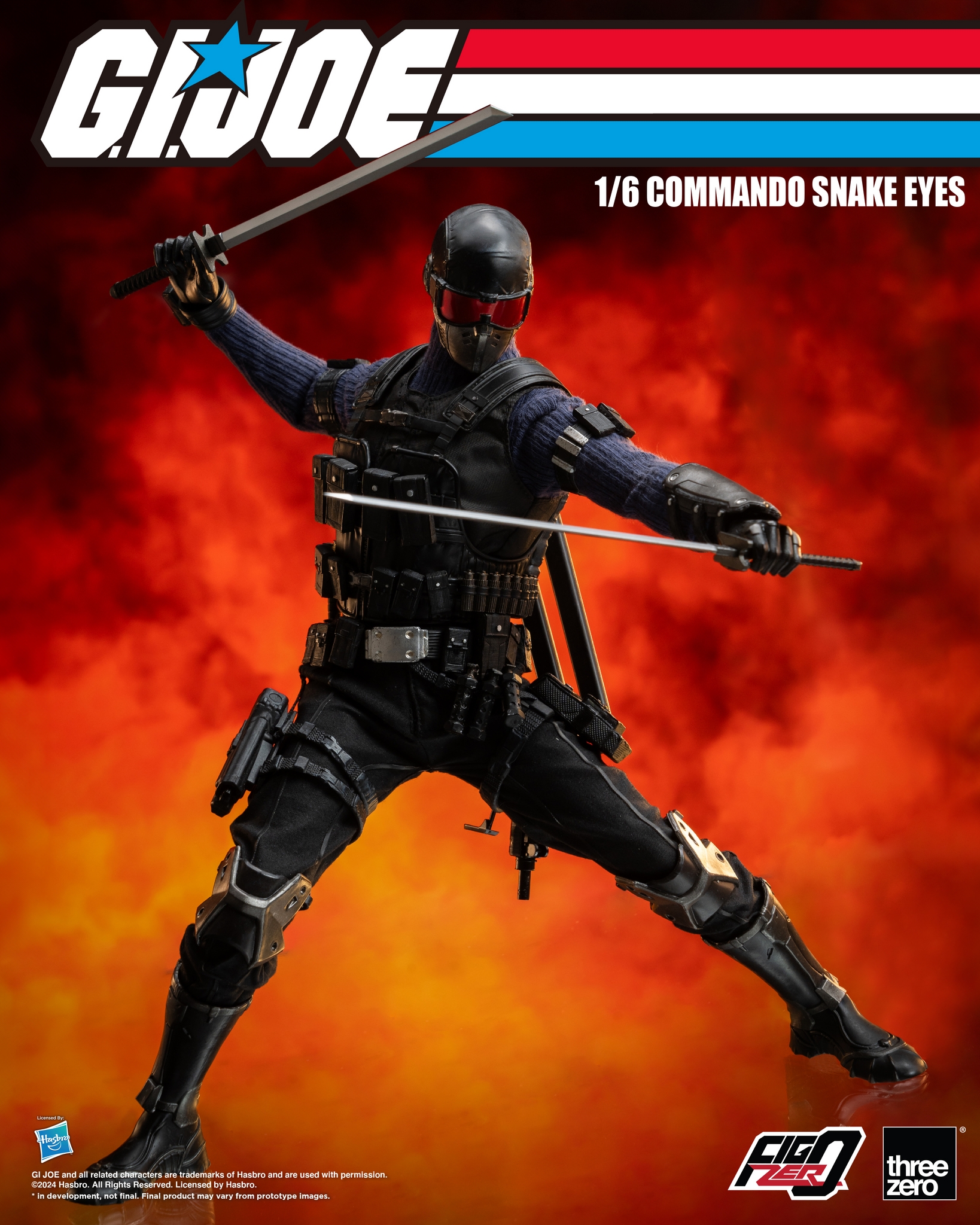 [PRE-ORDER] Three Zero G.I. Joe - FigZero 1/6 Commando Snake Eyes