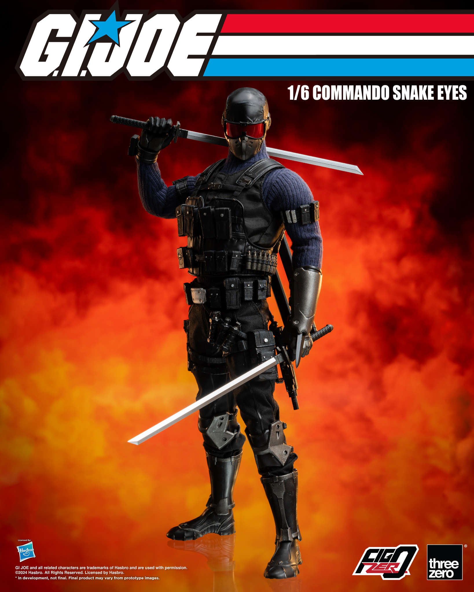 [PRE-ORDER] Three Zero G.I. Joe - FigZero 1/6 Commando Snake Eyes