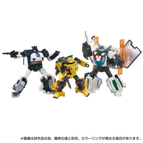 Transformers Dramatic Capture Series DCS-4 Cybertron Chase Jazz, Wheeljack, Bumblebee Set