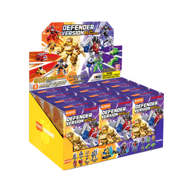 Transformers Defender Version 02 The Overthrow Blokees Mini Model Kit Case of 12
